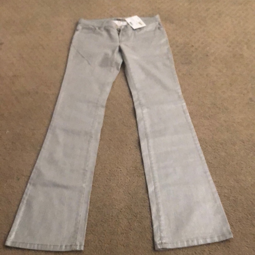 Andrew Charles silver Jeans size 24 New